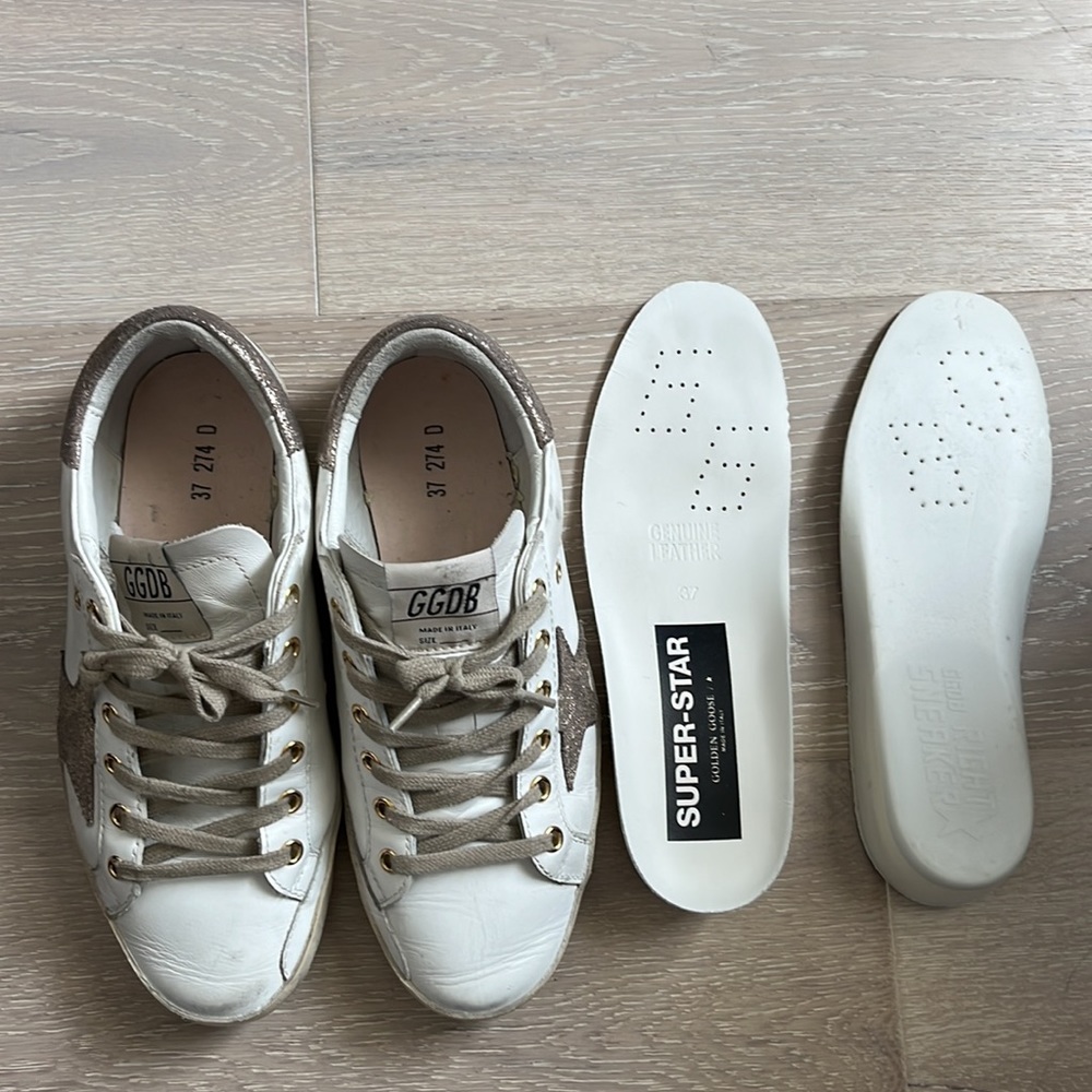 Private edition golden goose superstar white with rose gold star and heel - Picture 6 of 10